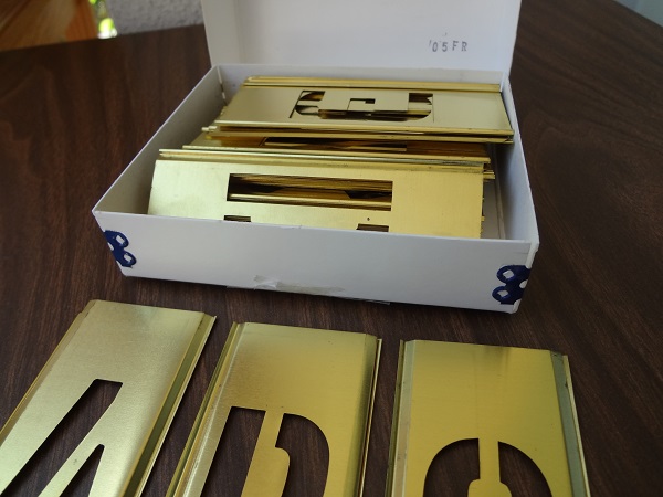 C.H.HANSON BRASS STENCILS 2"