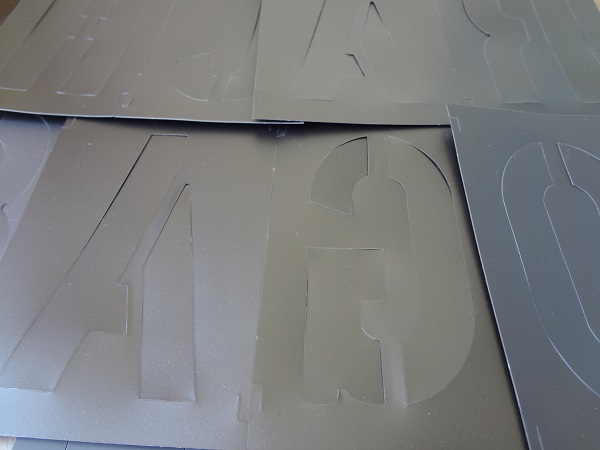 HANSON PLASTIC STENCILS 4"