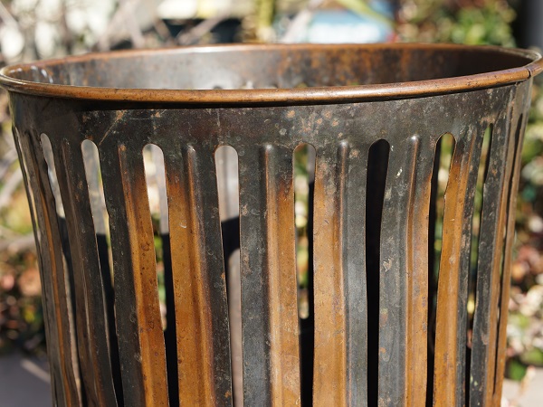 1900s ERIE ART METAL CO. DAN-DEE STEEL TRASH CAN