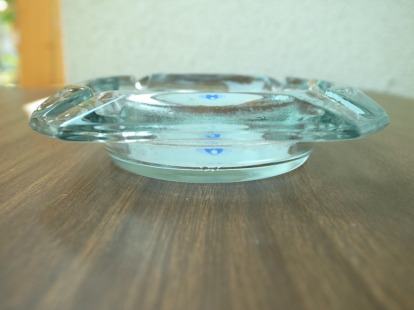 VINTAGE BLUE FIRE ASHTRAY