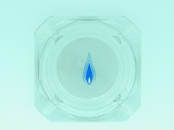 VINTAGE BLUE FIRE ASHTRAY