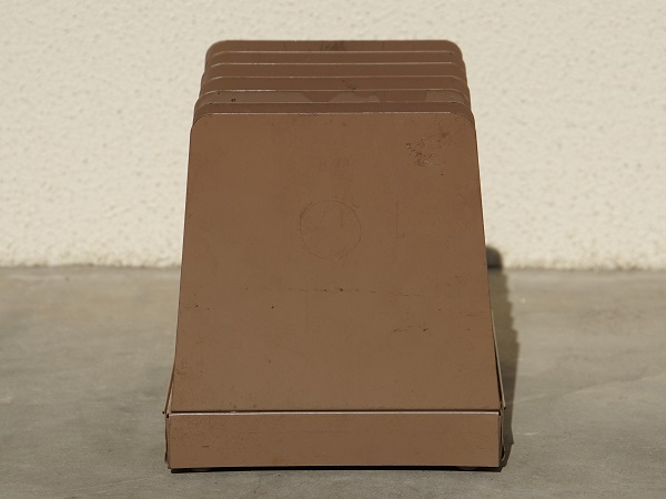 VINTAGE METAL DESK FILE ORGANIZER